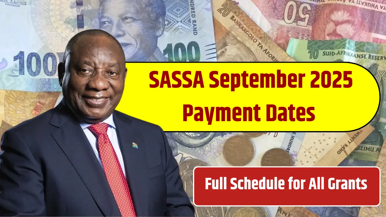 SASSA Payment Dates September 2025